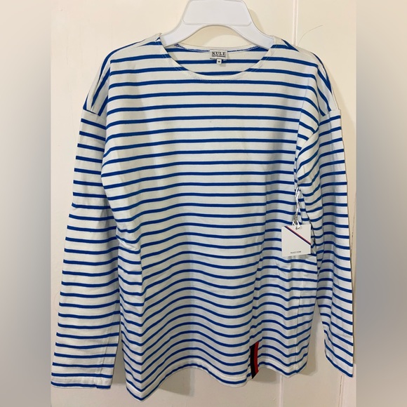KULE - THE BOYFRIEND Long sleeve striped shirt - Picture 2 of 4